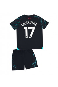 Manchester City Kevin De Bruyne #17 Babyklær Tredje Fotballdrakt til barn 2023-24 Korte ermer (+ Korte bukser)
